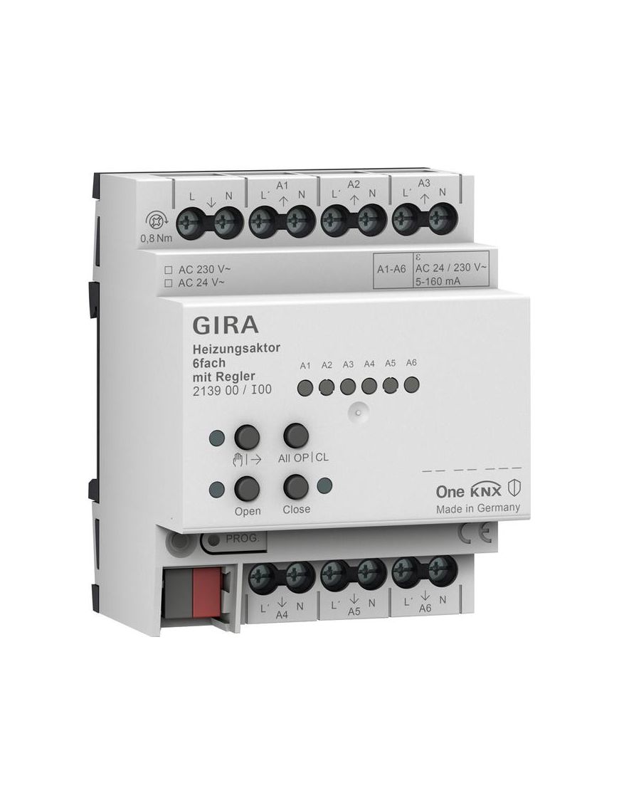 GIRA aktor grzewczy 6x regul. KNX ONE 213900