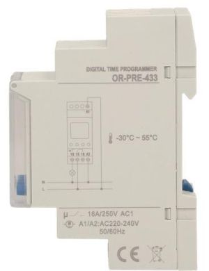 Programator elektroniczny ORNO na szynę DIN OR-PRE-433