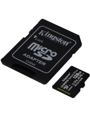 Karta pamięci Kingston Canvas Select Plus 128GB 100MB microSDXC CL10 UHS-I Card + SD Adapter