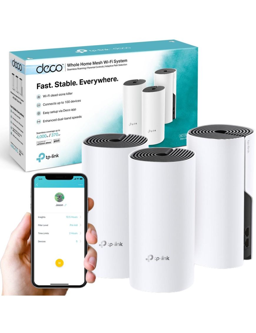 DOMOWY SYSTEM WI-FI MESH TP-LINK DECO M4 (3-pack)