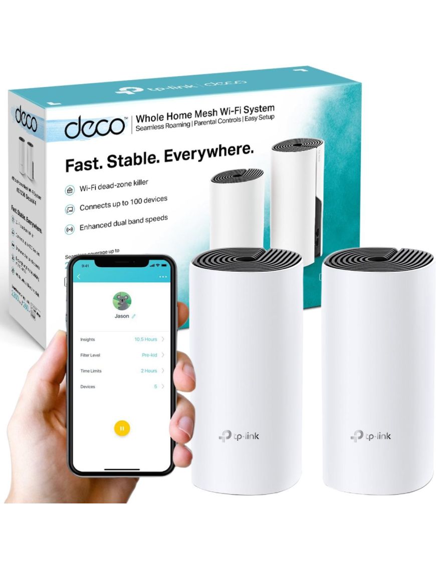 DOMOWY SYSTEM WI-FI MESH TP-LINK DECO M4 (2-pack)