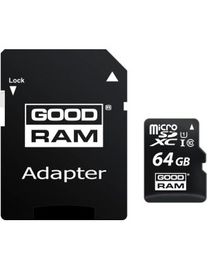 KARTA PAMIĘCI microSD GOODRAM UHS1 CL10 64GB + ADAPTER 100MB