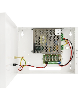 PULSAR PSDC05125T - Zasilacz impulsowy do 5 kamer HD w obudowie metalowej, PSDC 12V/5A/5x1A/TOPIC