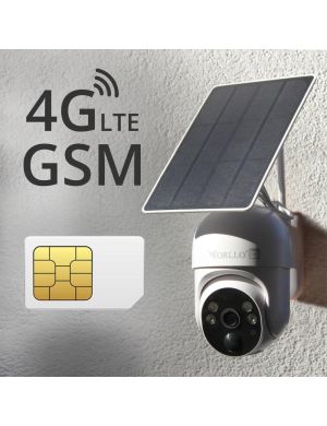 Kamera IP bezprzewodowa 4G LTE obrotowa z panelem solarnym Orllo TZ1 PRO