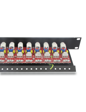 EWIMAR LHD-16R-PRO - Patchpanel porządkujący z zabezpieczeniem przeciwprzepięciowym (skrętka UTP lub przewód koncentryczny), AHD