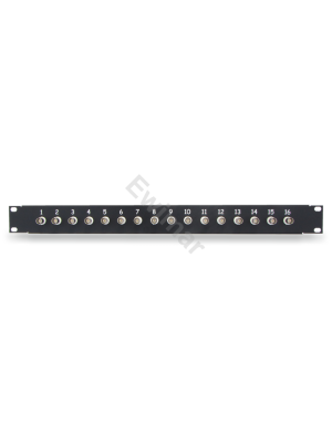 EWIMAR LHD-16R-PRO - Patchpanel porządkujący z zabezpieczeniem przeciwprzepięciowym (skrętka UTP lub przewód koncentryczny), AHD