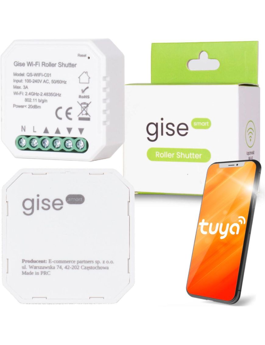 GISE SMART Roller Shutter Sterownik roletowy Tuya WiFi