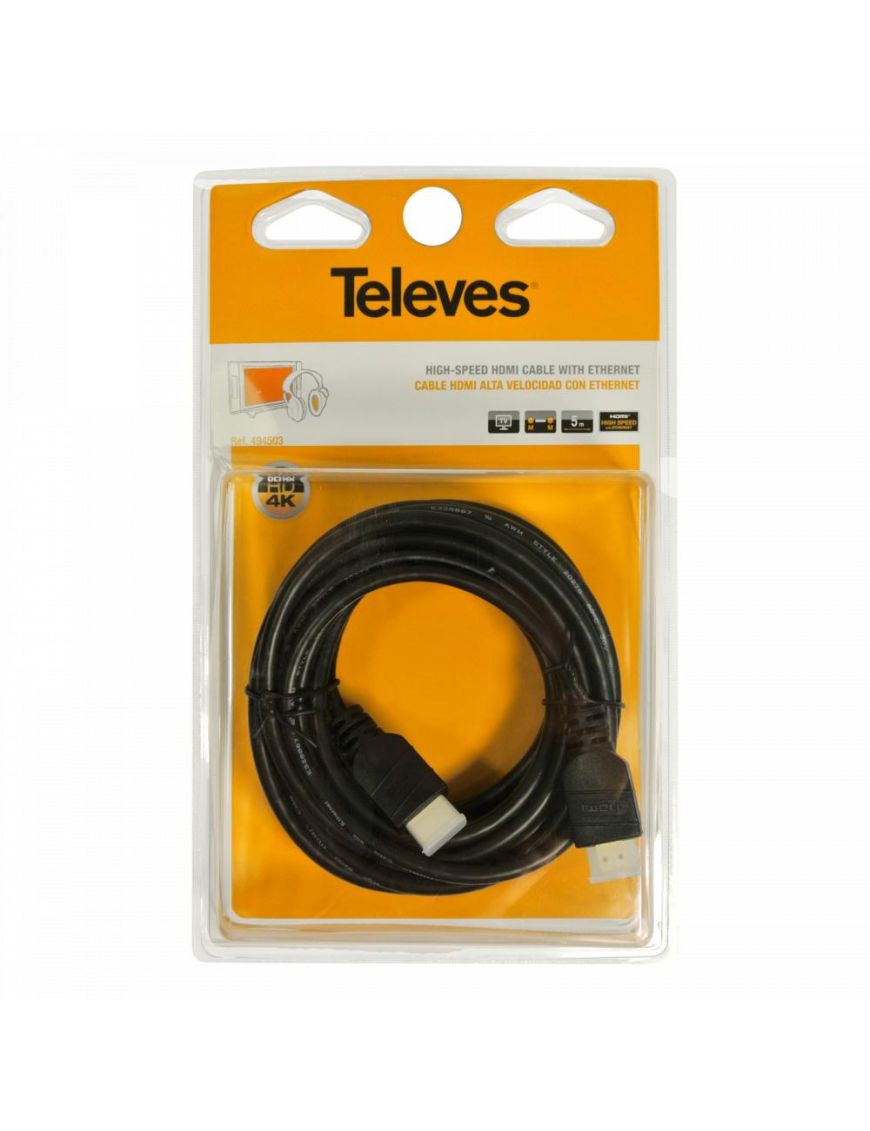 Kabel HDMI 2.0 Televes ref. 494501 1,5m 4K