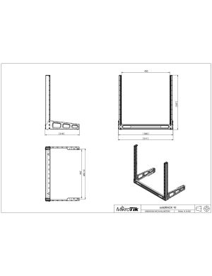 MIKROTIK SR-10U STOJAK RACK 19 Cali 10U