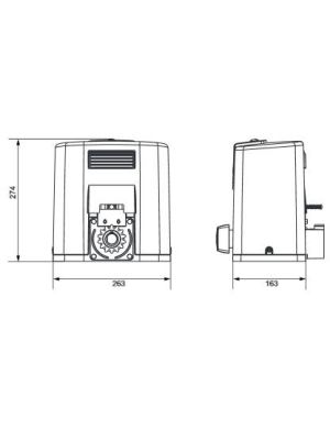 Zestaw Somfy Elixo 500 230V RTS Comfort Pack+ (1216450) do bram przesuwnych