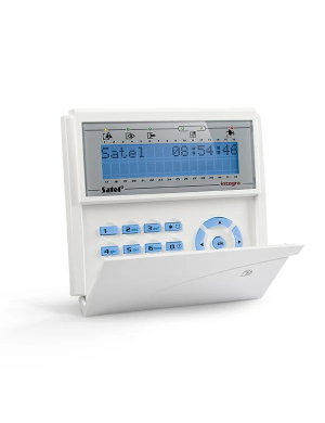 SATEL INT-KLCDR-BL - Manipulator LCD z czytnikiem zbliżeniowym (typ I, niebieskie podświetlenie)