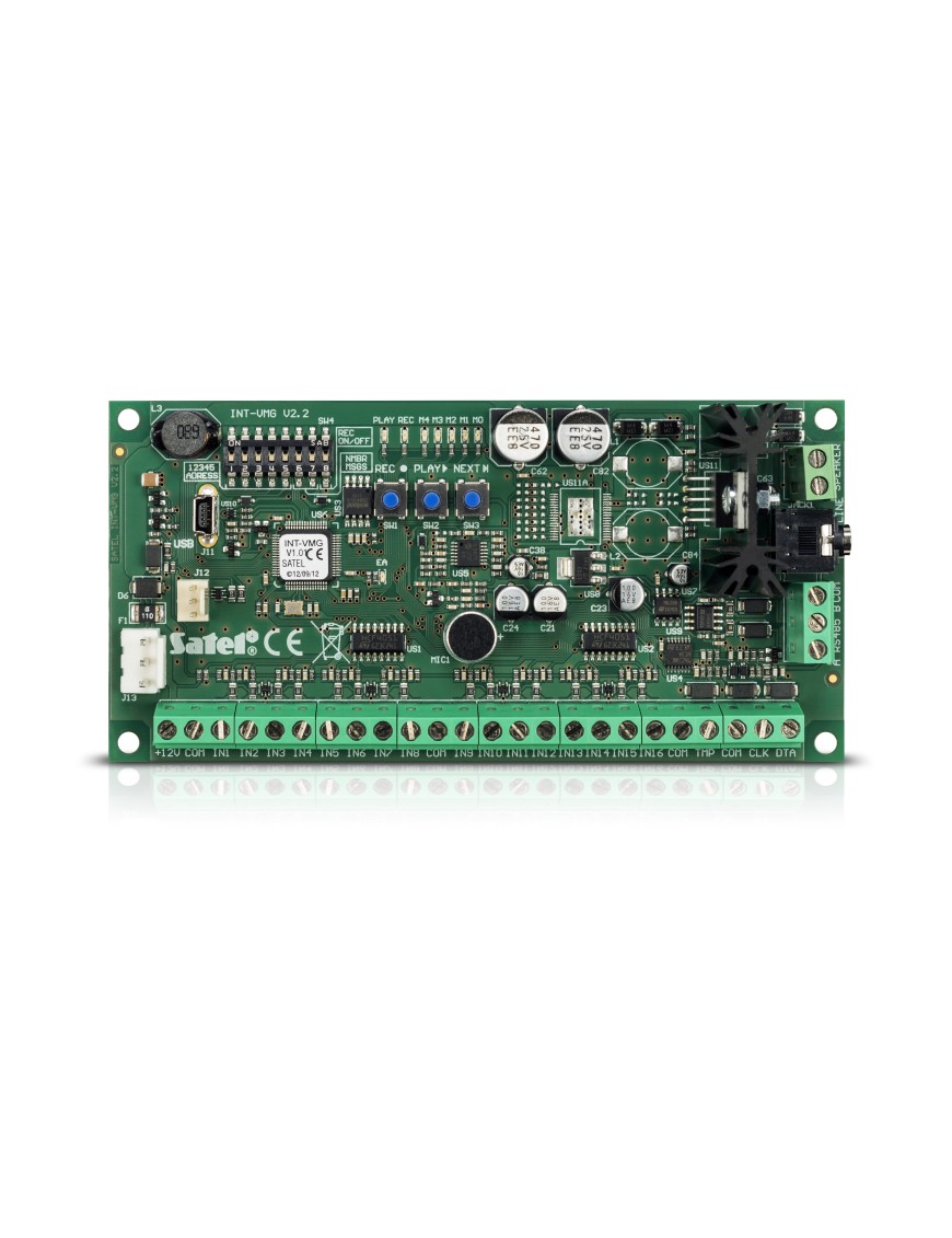 SATEL INT-VMG - Generator komunikatów głosowych (maks. 32) z wyjściem głośnikowym