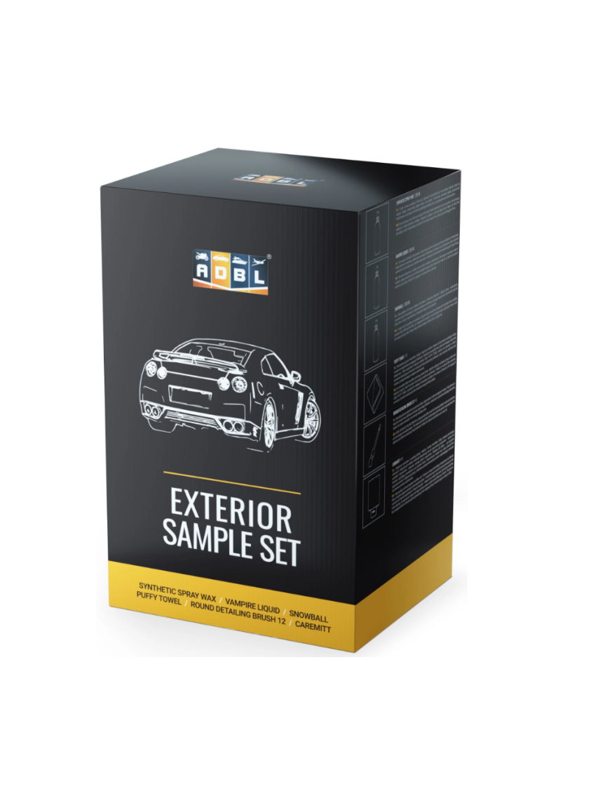 ADBL Exterior Sample Set – zestaw kosmetyków i akcesoriów do pielęgnacji lakieru