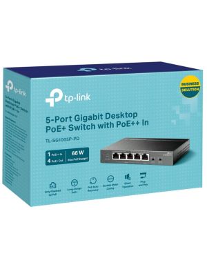 SWITCH TP-LINK TL-SG1005P-PD (POE++)