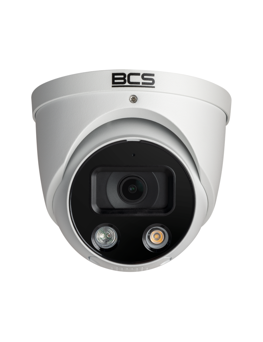 BCS-L-EIP58FCR3L3-Ai1(2) - Kamera IP kopułowa, 8MP, 2.8mm, IR+białe światło, zew. IP67