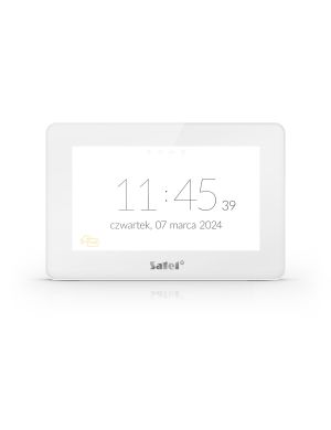 SATEL INT-TSH2R-W - Manipulator z ekranem dotykowym 7", kolor biały, czytnik kart zbliżeniowych MIFARE