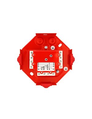 W2 PIP-3AN / 0,75A - Puszka instalacyjna przeciwpożarowa ośmiokątna z bezpiecznikiem 0,75