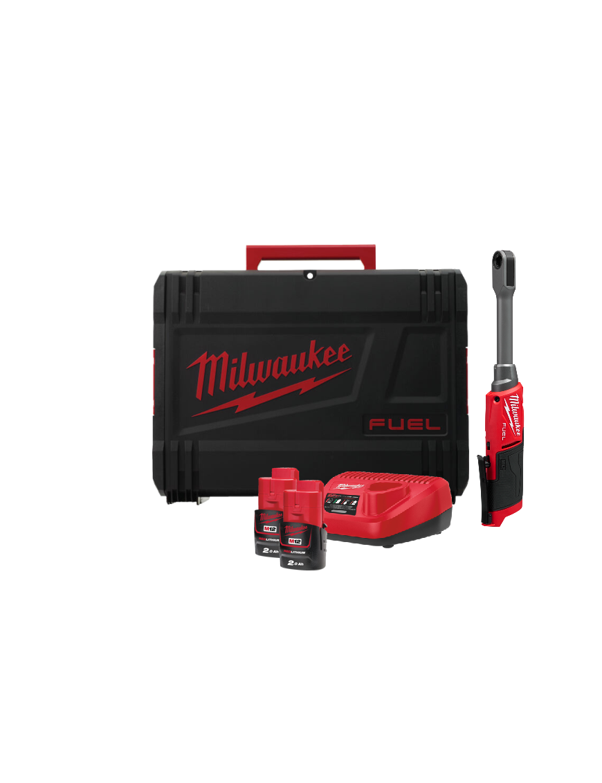 MILWAUKEE M12FPTR-202X - Zestaw zakrętarka grzechotka 4933480754