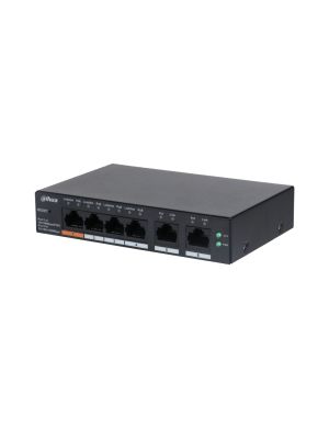 DAHUA CS4006-4ET2ET-60 - Switch zarządzalny 6-portowy, 4x PoE, port 1 60W, port 2-4 30W, port 5-6 100Mbps