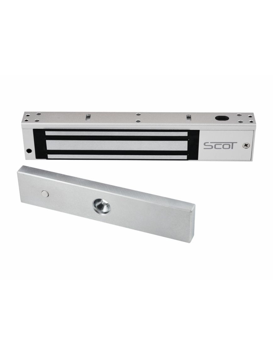 SCOT EL-600TSL2 - Zwora elektromagnetyczna 280kg z sygnalizacją i zwłoką czasową