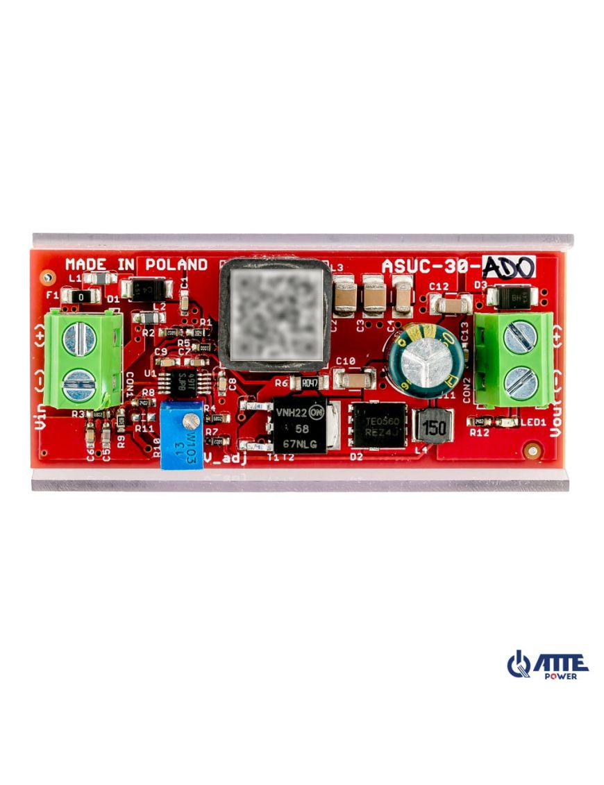 ATTE ASUC-30-AD0-OF - Przetwornica DC/DC podnosząca napięcie z regulacją 12...48V