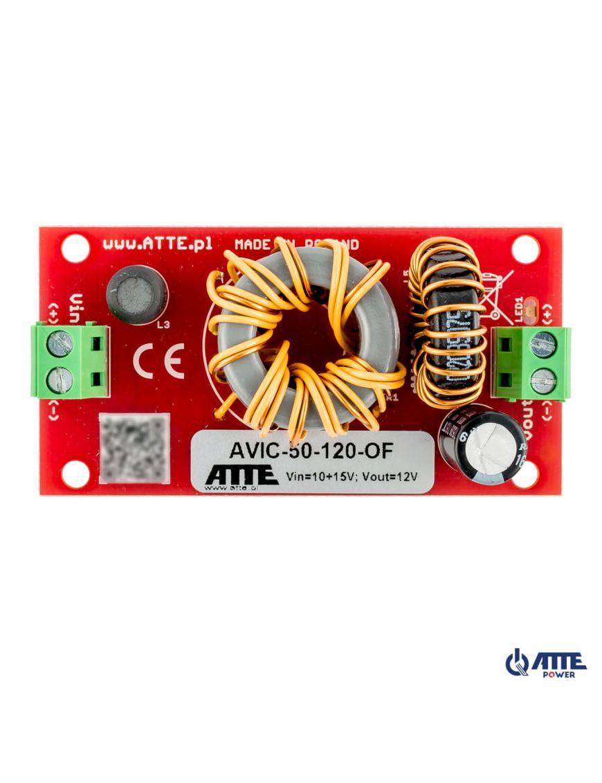 ATTE AVIC-50-120-OF - Izolowany moduł do zasilania rejestartora 12V