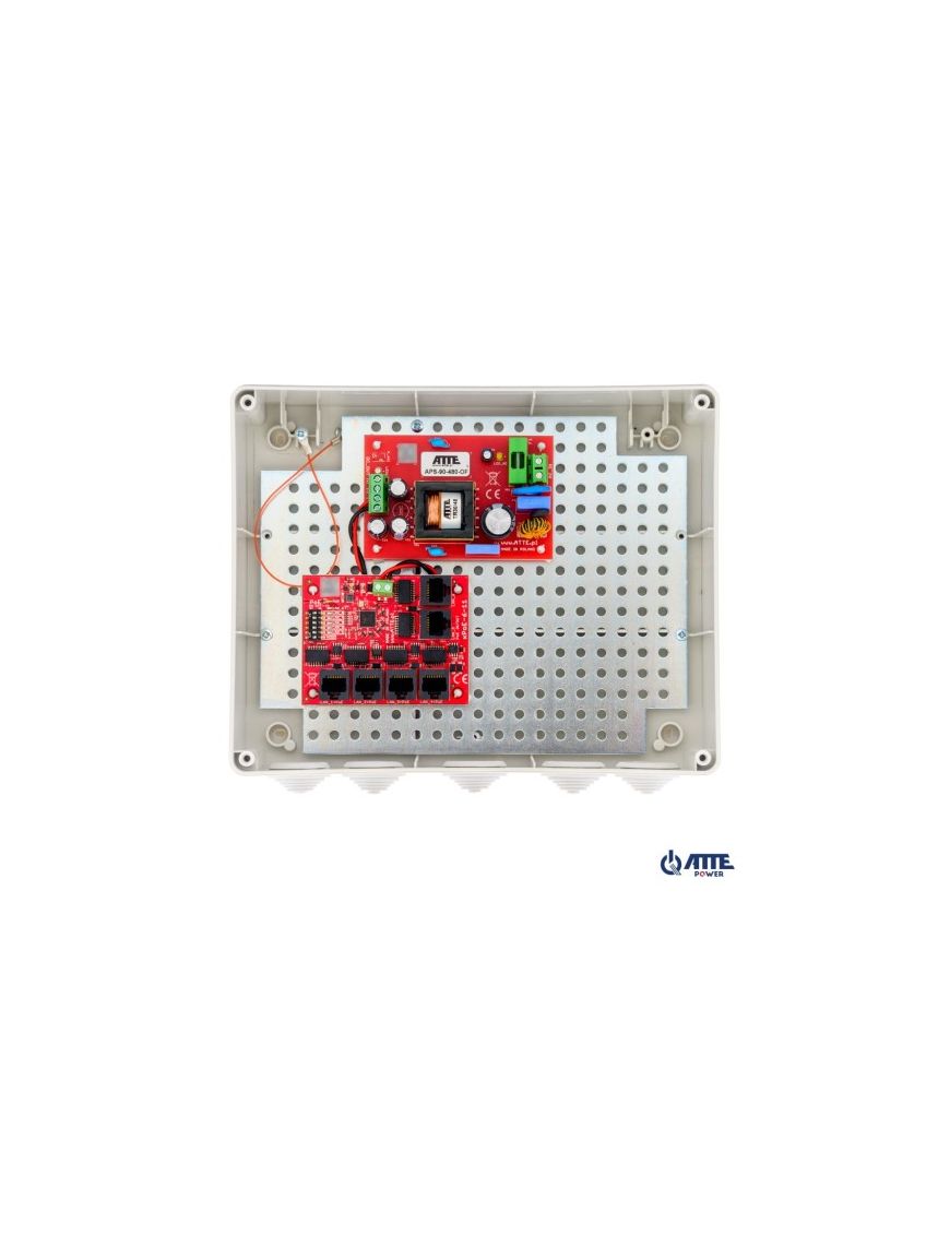 ATTE IP-5-11-L3 - Zestaw do 5 kamer IP switch PoE 5P+1UP