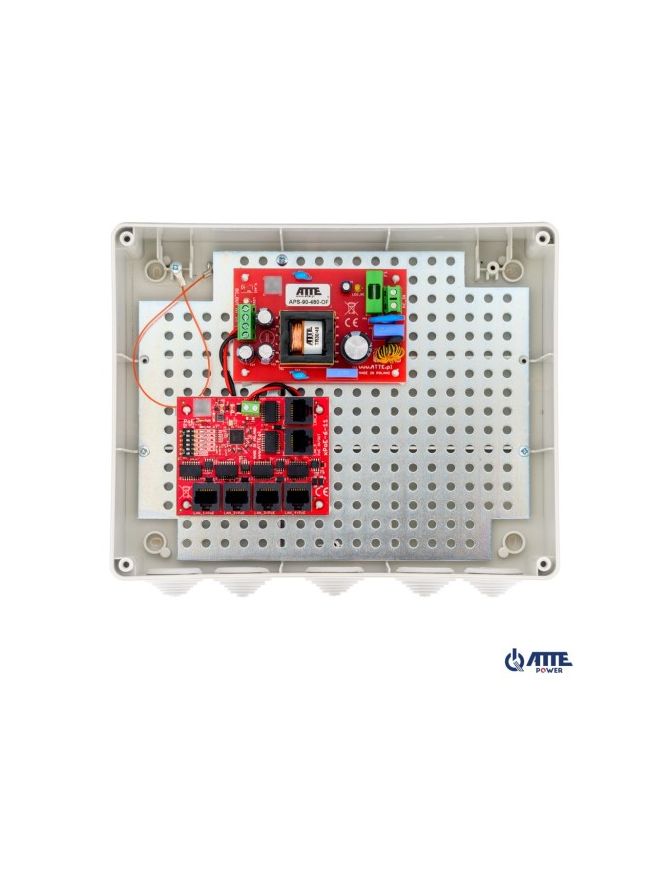 ATTE IP-5-11-L3 - Zestaw do 5 kamer IP switch PoE 5P+1UP