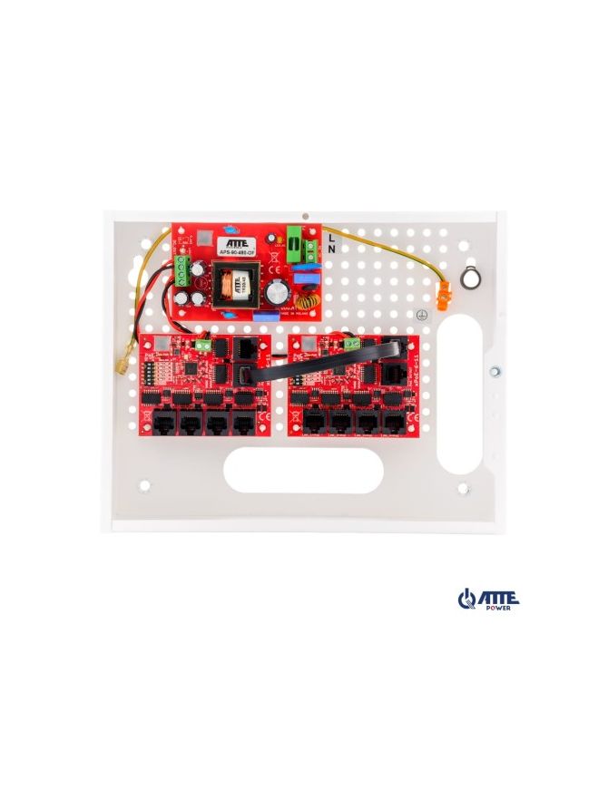 ATTE IP-9-11-E - Zestaw do 9 kamer IP switch PoE 9P+1UP