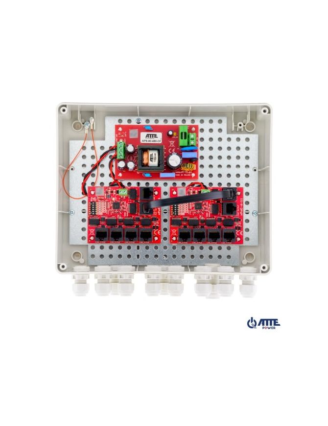 ATTE IP-9-11-L2 - Zestaw do 9 kamer IP switch PoE 9P+1UP