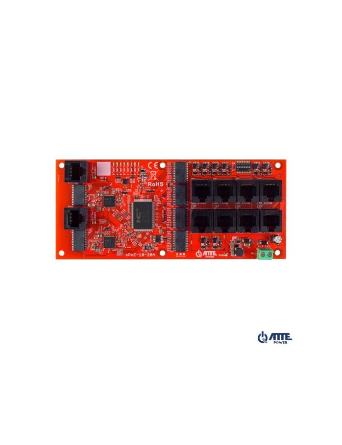 ATTE xPoE-10-20A-OF - Switch PoE 10 portowy 8P+2G