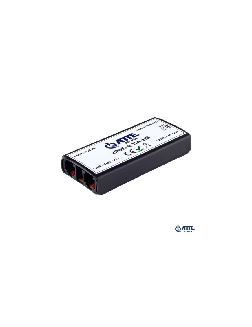ATTE xPoE-4-11A-HS - Switch PoE 4 portowy 10/100Mbps, extender