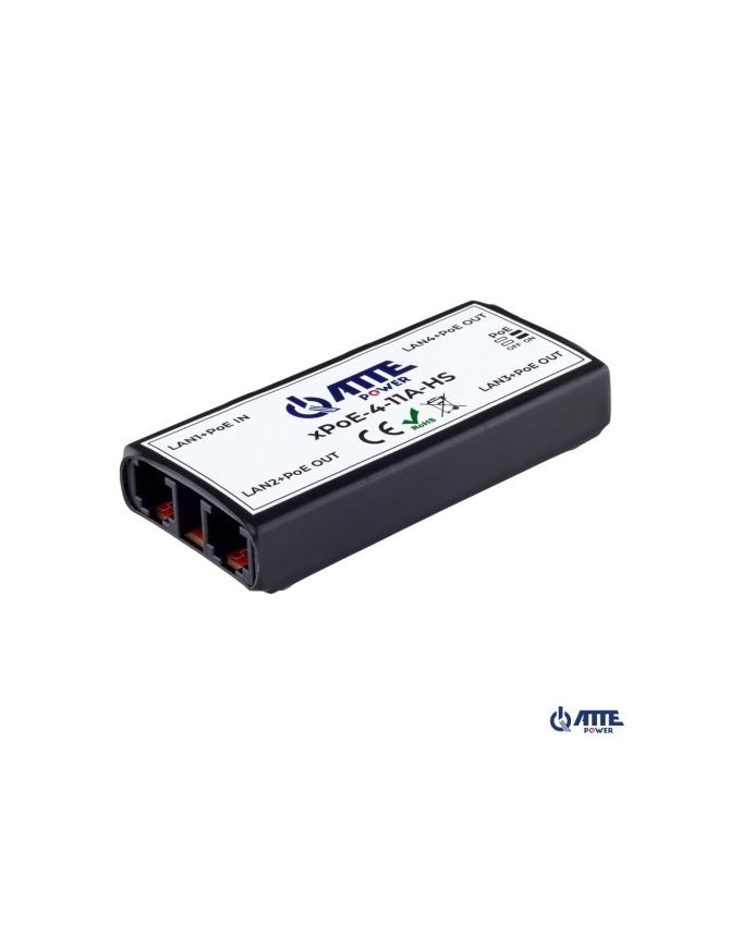 ATTE xPoE-4-11A-HS - Switch PoE 4 portowy 10/100Mbps, extender