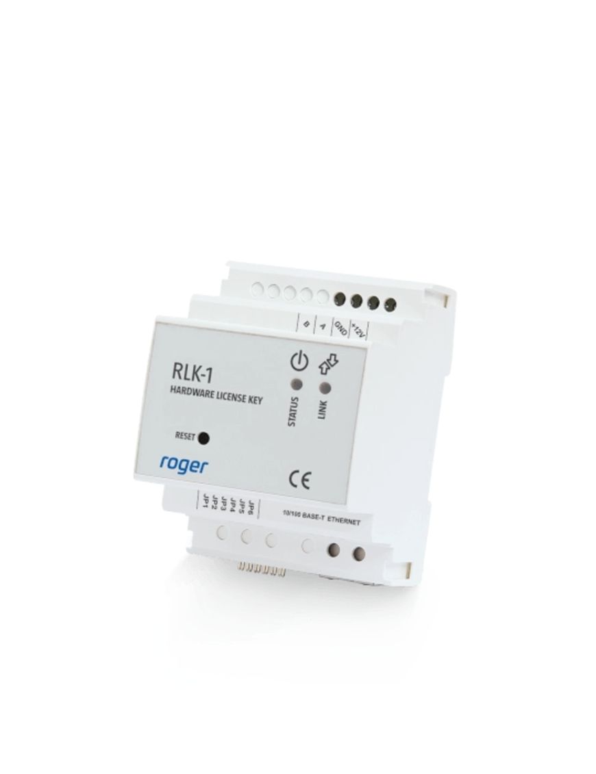 ROGER RLK-1 - Sieciowy klucz licencyjny dla oprogramowania Roger, wymaga podłączenia do sieci Ethernet, zasilanie 12 VDC