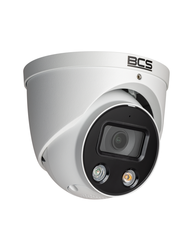 BCS-L-EIP55FCR3L3-Ai1(2) - Kamera IP kopułowa, 5MP, 2.8mm, IR+białe światło, zew. IP67