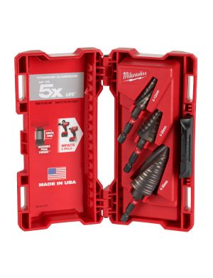 MILWAUKEE ZESTAW WIERTEŁ STOPNIOWYCH - UDAR SHW-3 SZT. 48899266