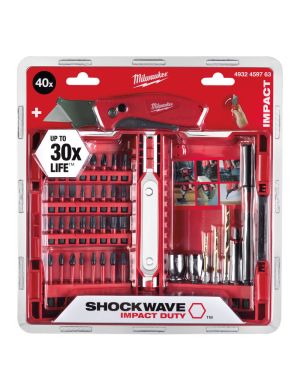 MILWAUKEE ZESTAW BITÓW I WIERTEŁ + NÓŻ 4932459763