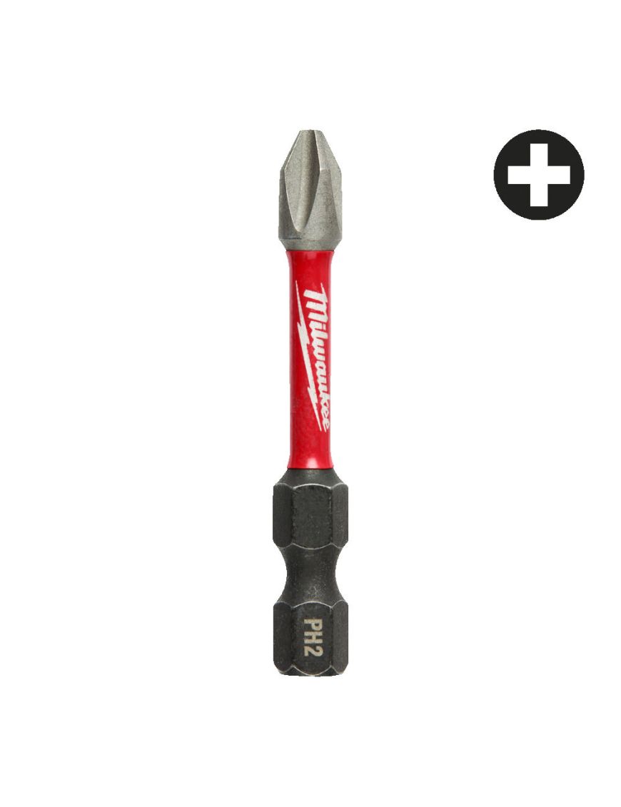 MILWAUKEE BIT SHOCKWAVE PH2 50MM 4932430854