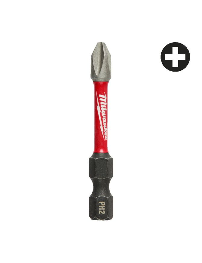 MILWAUKEE BIT SHOCKWAVE PH2 50MM 4932430854