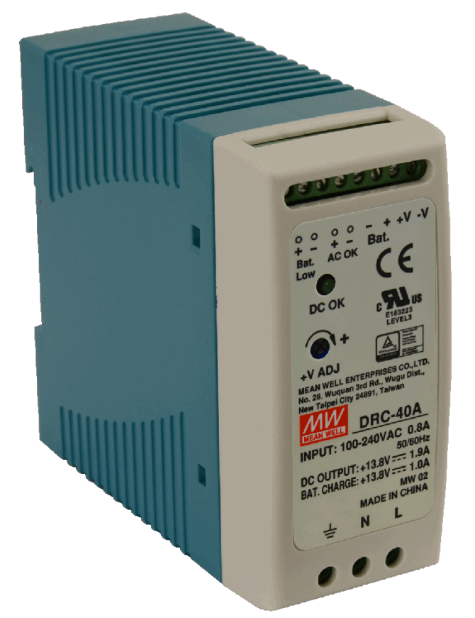 PULSAR DRC-40A - Zasilacz na szynę DIN, 13.8V/40W/1.9A/1A