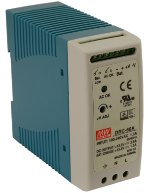 PULSAR DRC-60A - Zasilacz na szynę DIN, 13.8V/60W/2.8A/1.5A