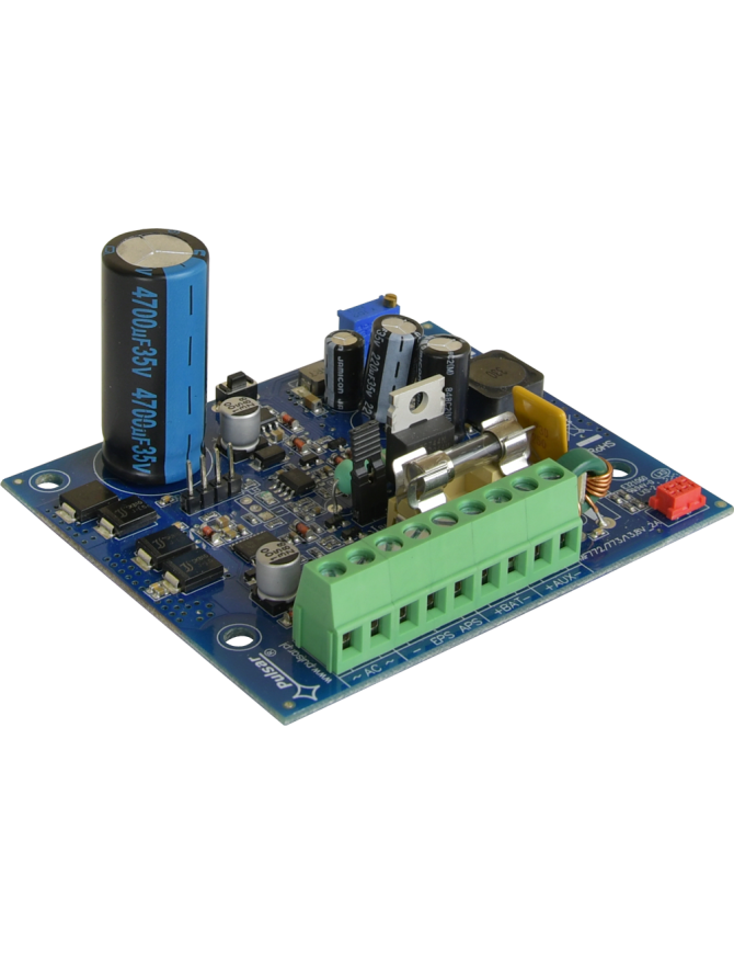 PULSAR MSRK2012 - Moduł zasilacza buforowego impulsowy z wyjściami technicznymi, MSRK 13,8V/2A/OC