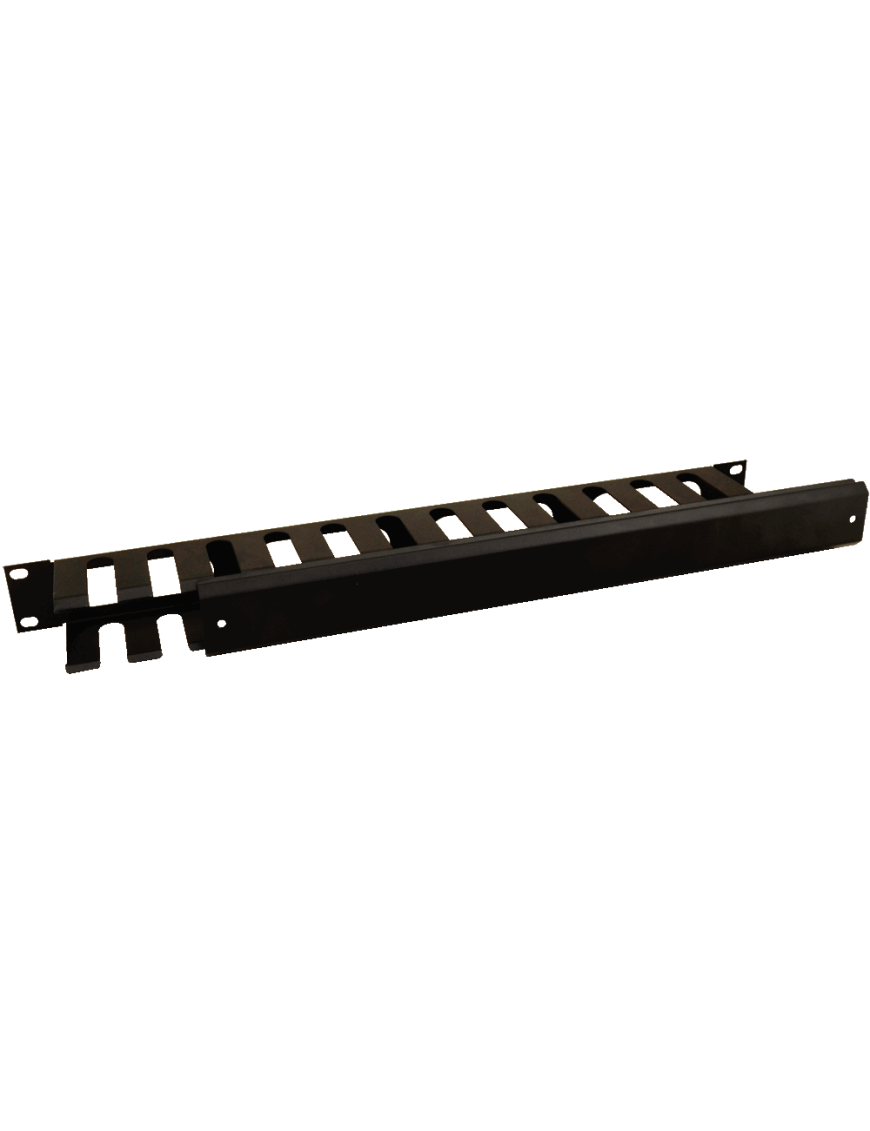 PULSAR RAOK-1M - Organizer kabli poziomy metalowy z pokrywką 1U