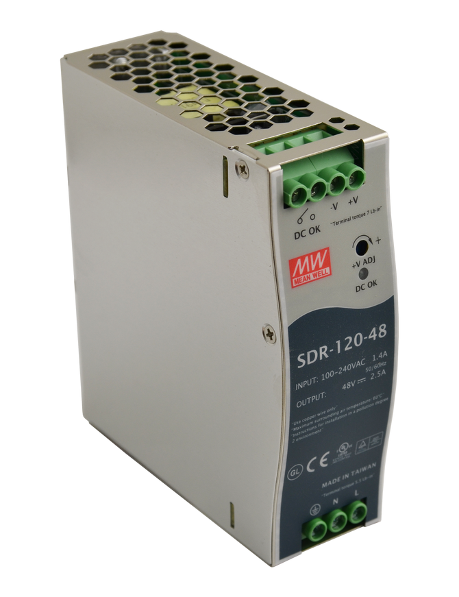 PULSAR SDR-120-48 - Zasilacz na szynę DIN, SDR 48V/120W/2.5A