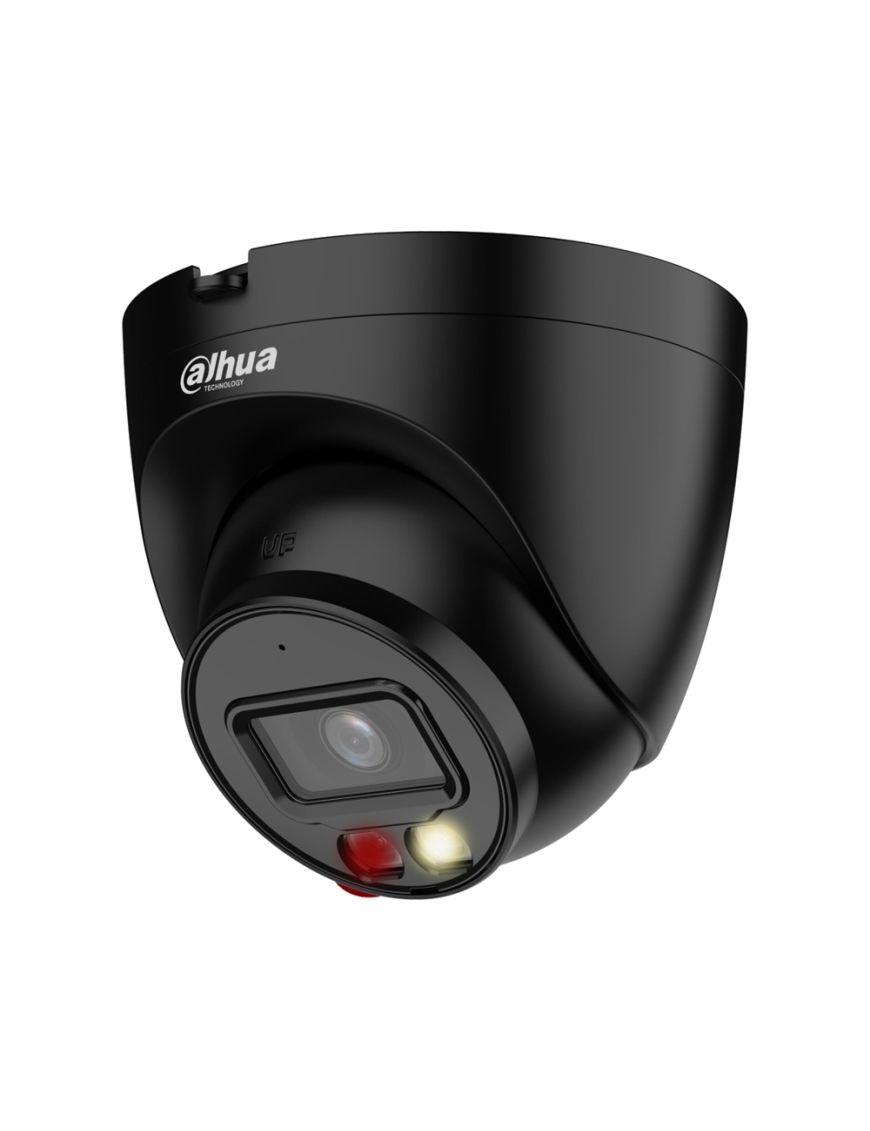 DAHUA IPC-HDW1639T-A-IL-0280B-S6-BLACK - Kamera IP kopułowa, 6MP, 2.8mm, Smart Dual Light, zew. IP67