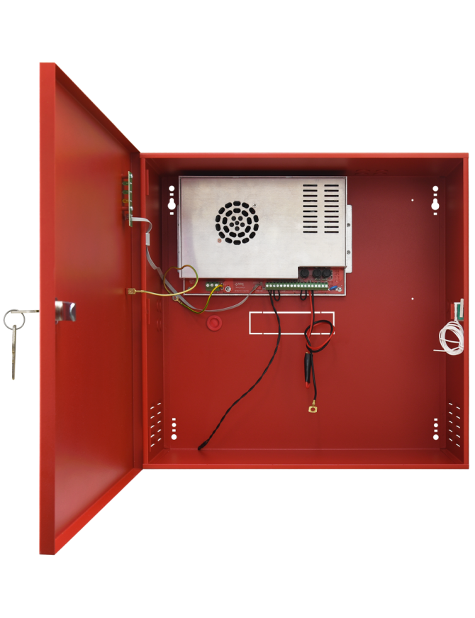 PULSAR EN54C-10A40 - Zasilacz do systemów przeciwpożarowych, EN54C 27.6V/10A/2x40Ah