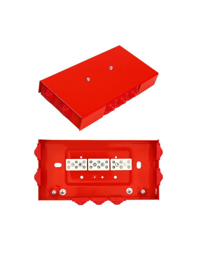 W2 PIP-2AN / Przelotowa / 9x4mm2 - Puszka instalacyjna przeciwpożarowa prostokątna, Przelotowa 9x4mm2