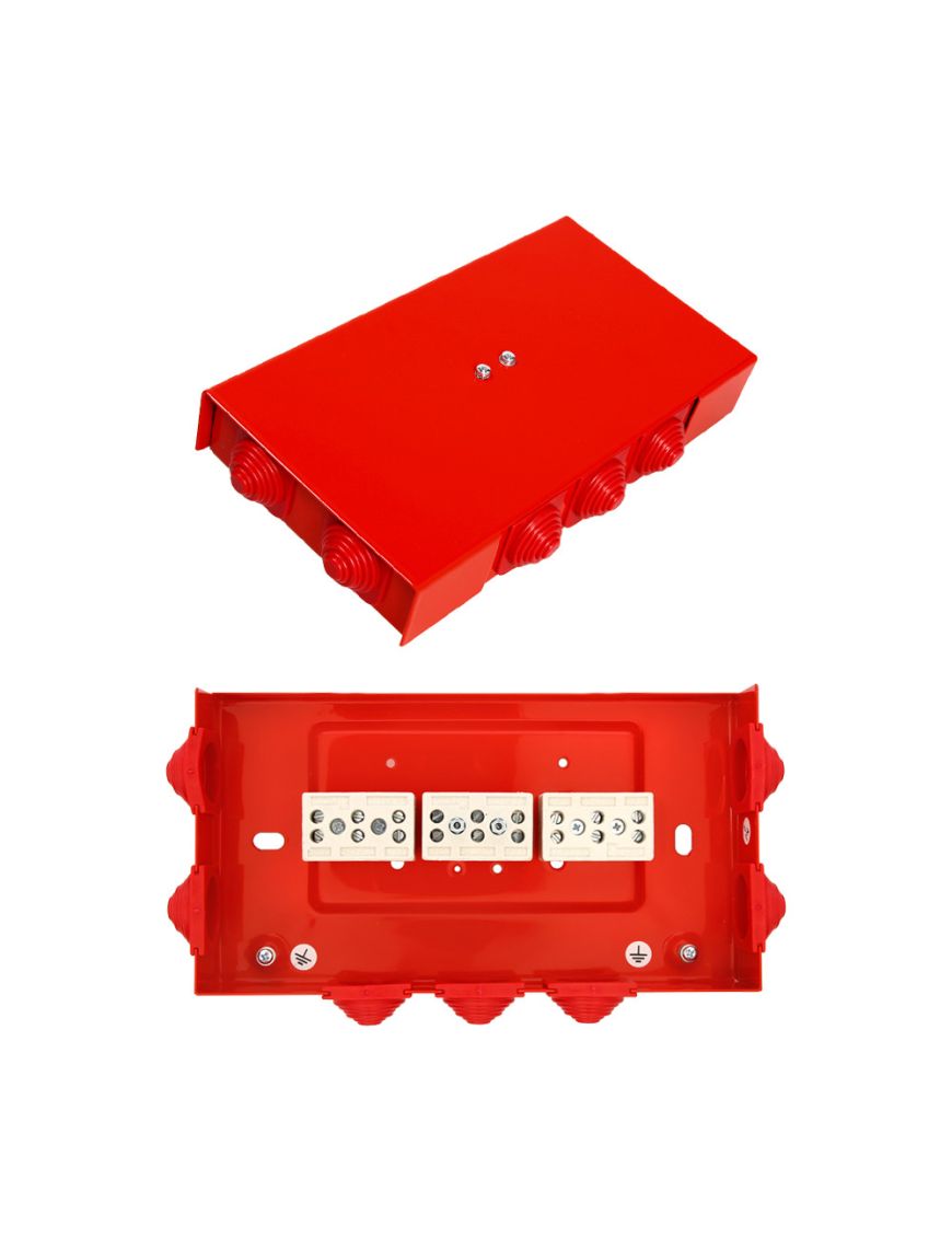 W2 PIP-2AN / Przelotowa / 9x6mm2 - Puszka instalacyjna przeciwpożarowa prostokątna, Przelotowa 9x6mm2