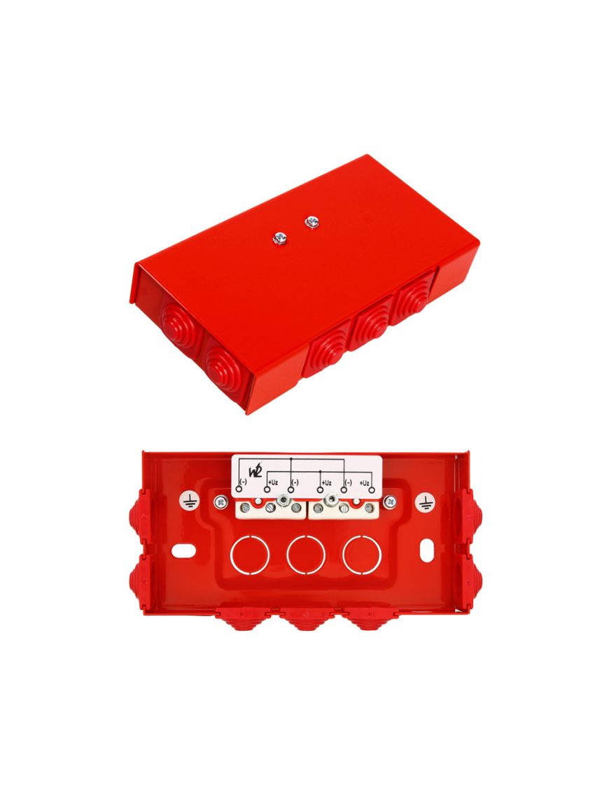 W2 PIP-2AN / Rozgałęźna / 4mm2 - Puszka instalacyjna przeciwpożarowa prostokątna, Rozgałęźna 4mm2