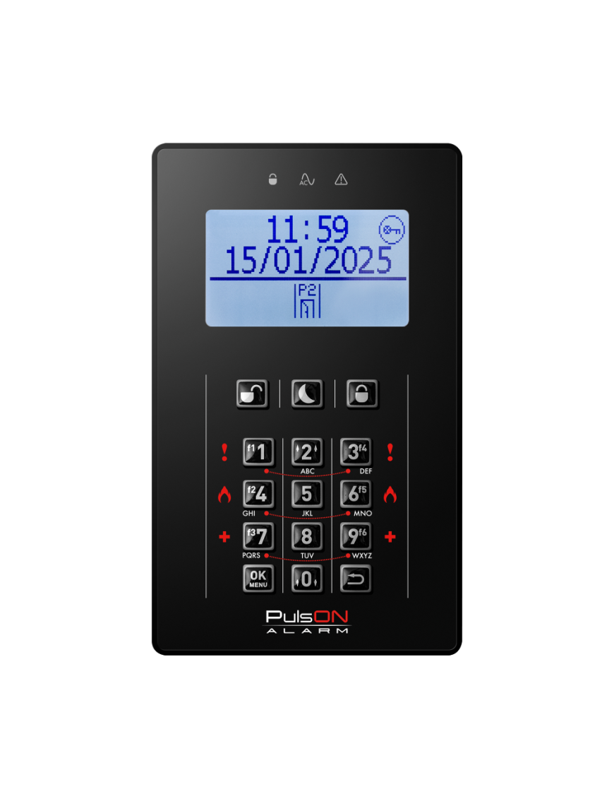 PULSON LCD/T BL - Manipulator LCD, klawiatura dotykowa, kolor czarny